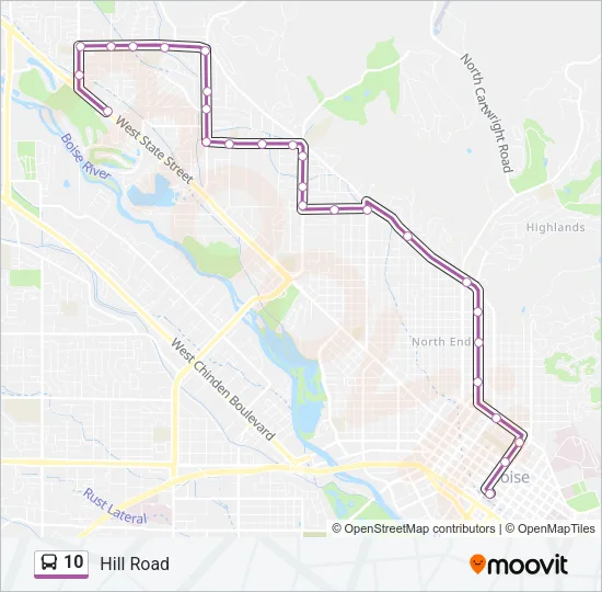 10 Bus Line Map