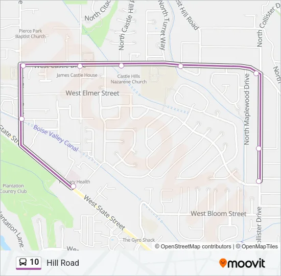 10 Bus Line Map