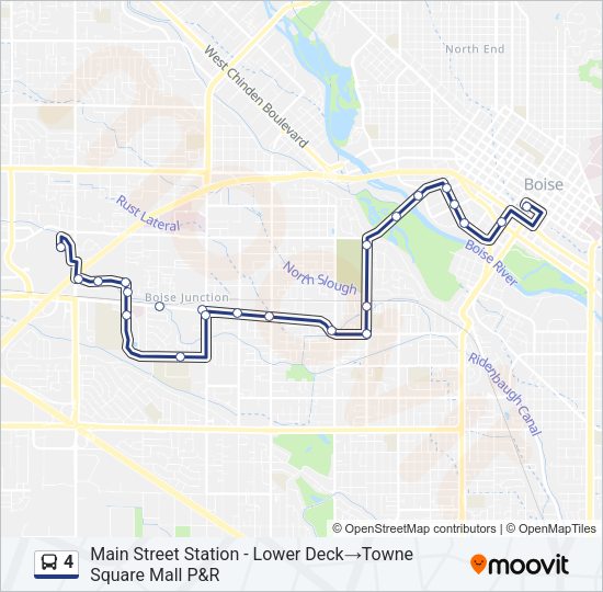 4 Bus Line Map