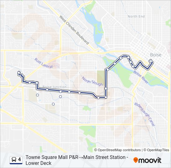4 Bus Line Map