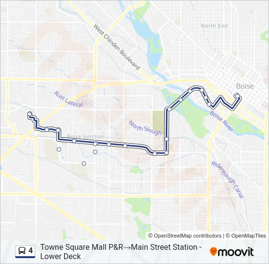 4 Bus Line Map