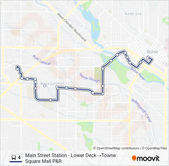 4 Bus Line Map