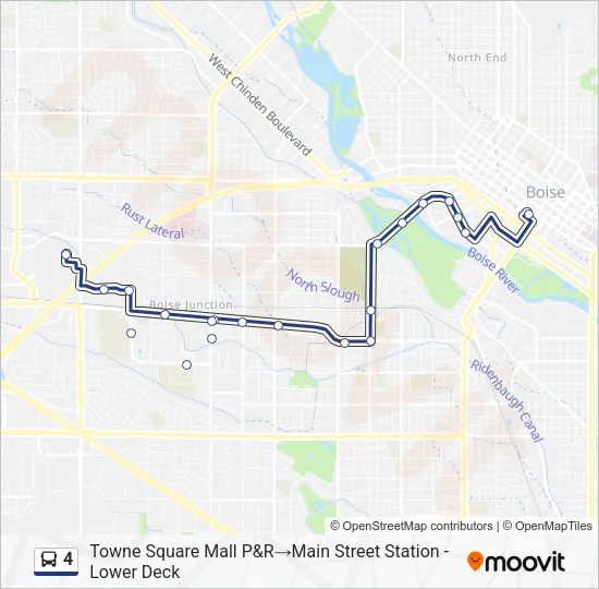 4 Bus Line Map