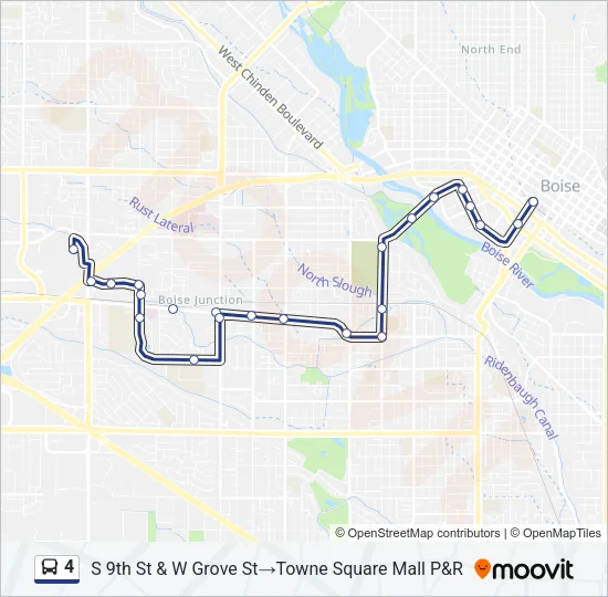 4 Bus Line Map