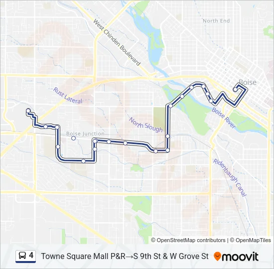 4 Bus Line Map