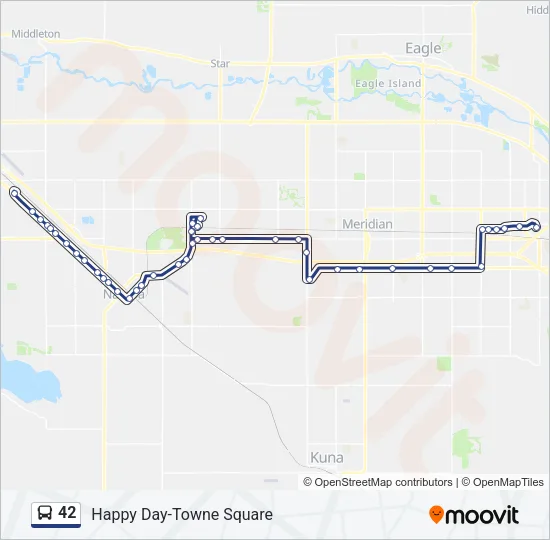 42 Bus Line Map