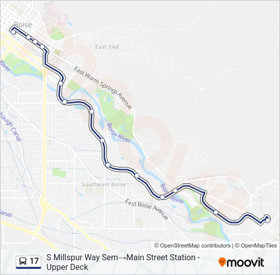 17 Bus Line Map