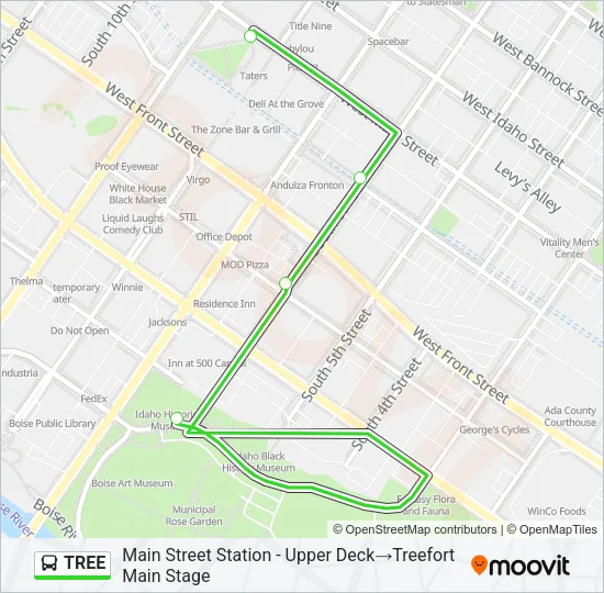 TREE Bus Line Map