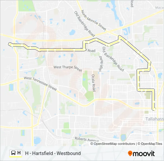 H Bus Line Map