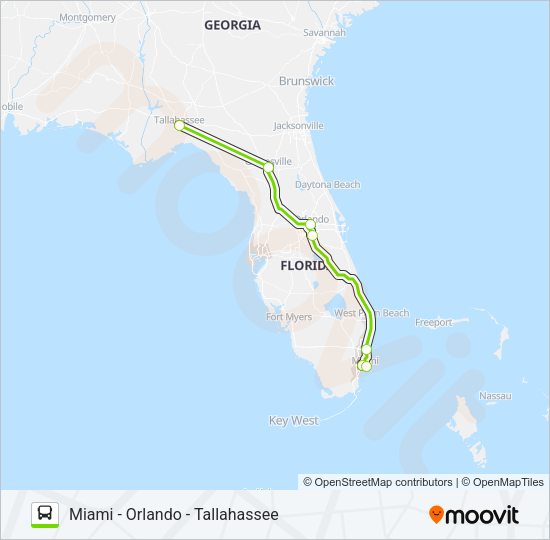 FLIXBUS 2410 Bus Line Map