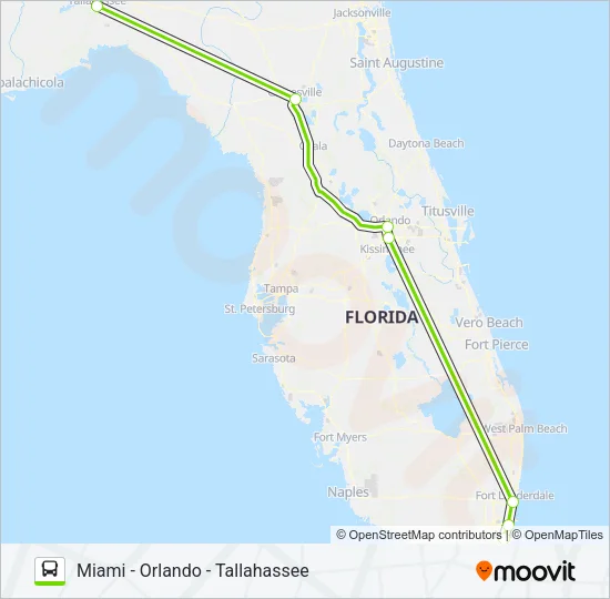 FLIXBUS 2410 Bus Line Map