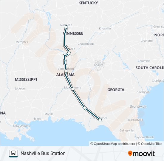 GREYHOUND US0115 Bus Line Map