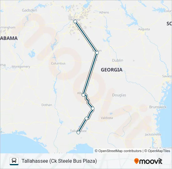 GREYHOUND US0636 Bus Line Map