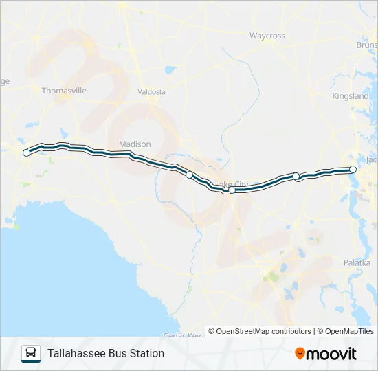 GREYHOUND US0760 Bus Line Map