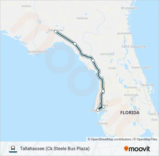 GREYHOUND US0780S Bus Line Map