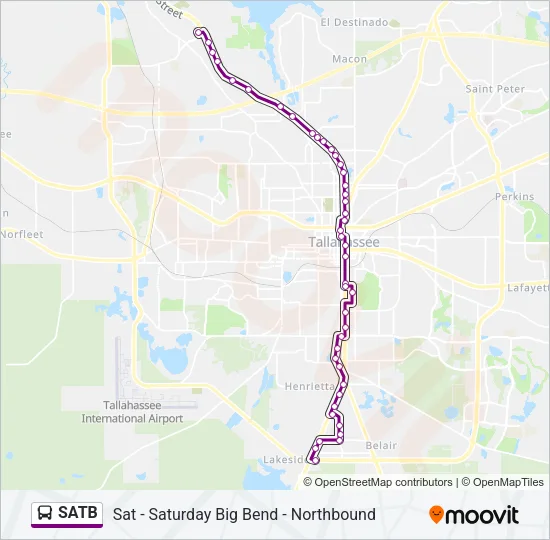 SATB Bus Line Map