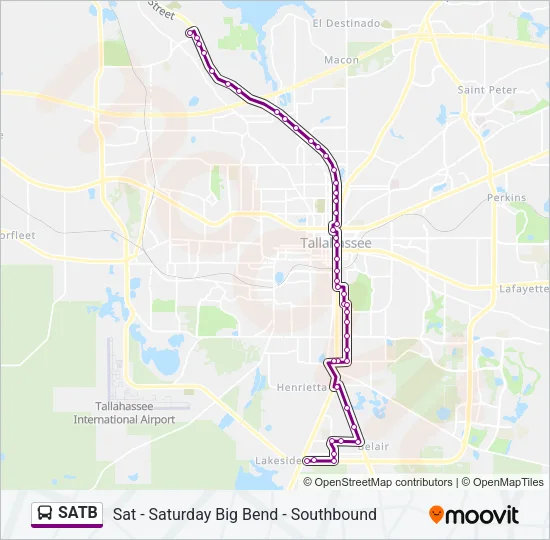 SATB Bus Line Map