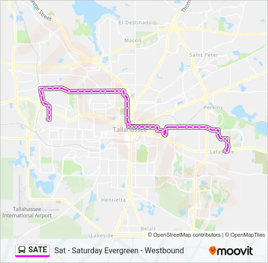 SATE Bus Line Map