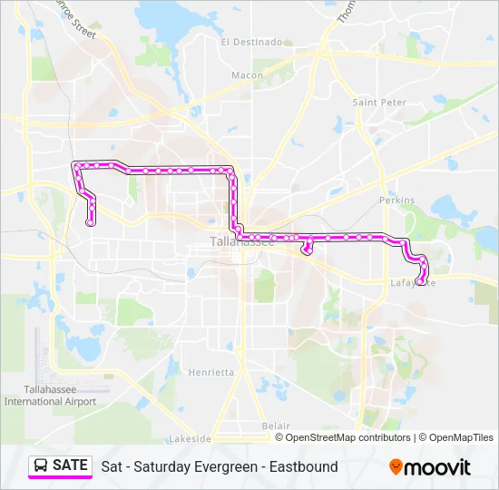SATE Bus Line Map