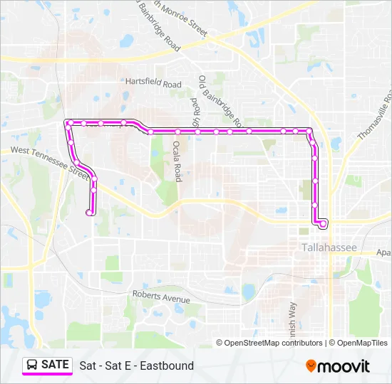 SATE Bus Line Map