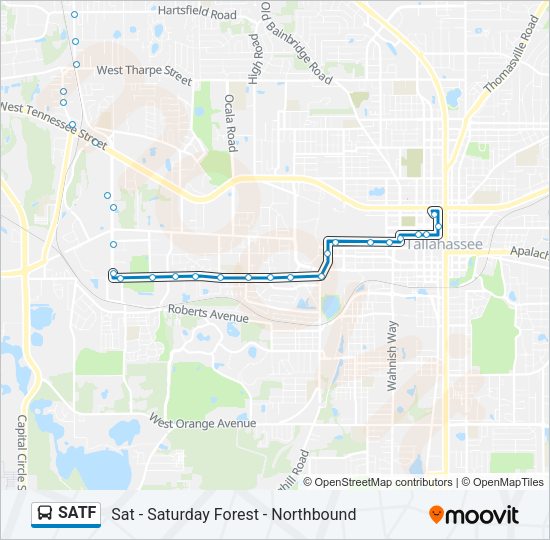 SATF Bus Line Map