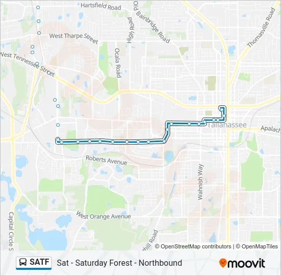 SATF Bus Line Map