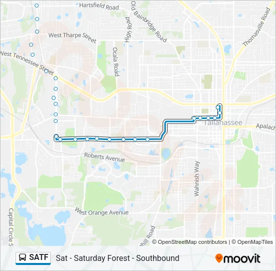 SATF Bus Line Map