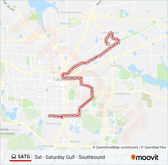 SATG Bus Line Map