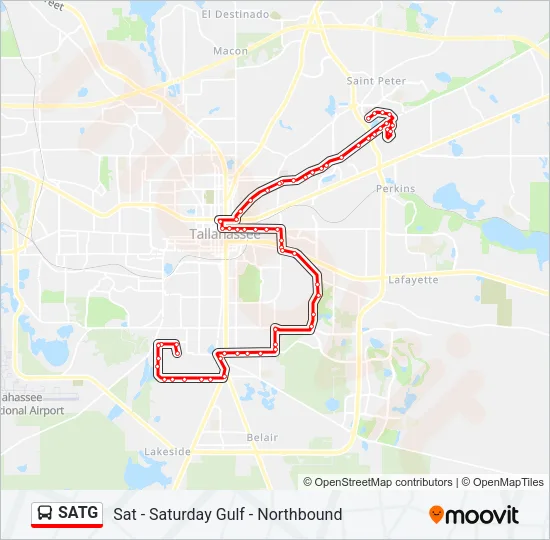 SATG Bus Line Map