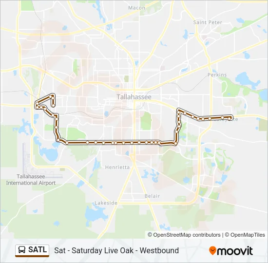 SATL Bus Line Map