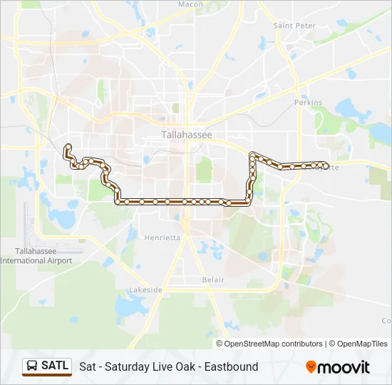 SATL Bus Line Map