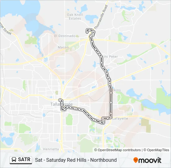SATR Bus Line Map
