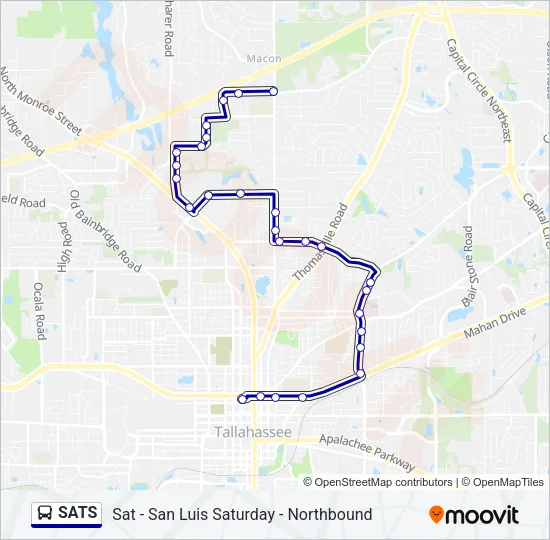 SATS Bus Line Map