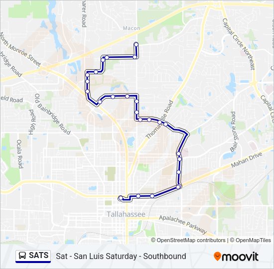 SATS Bus Line Map