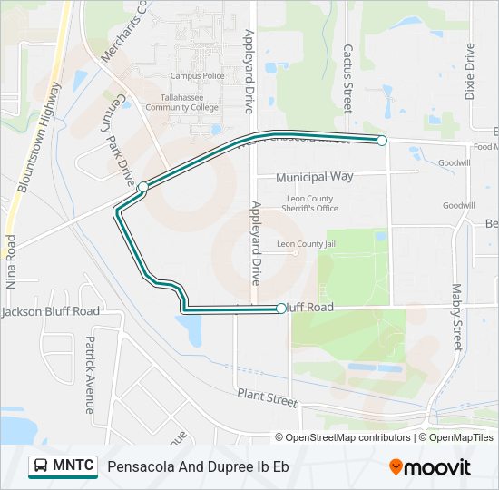 MNTC Bus Line Map