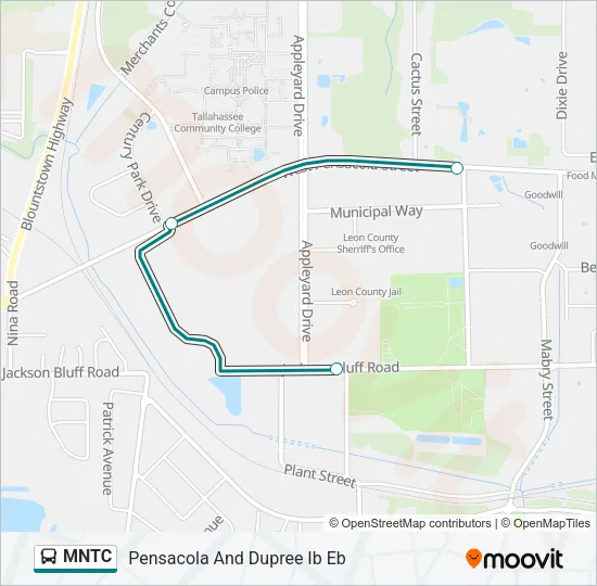 MNTC Bus Line Map