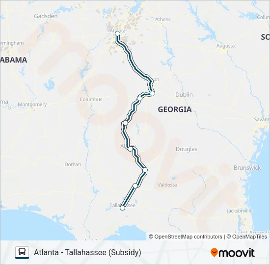 GREYHOUND US0636S Bus Line Map