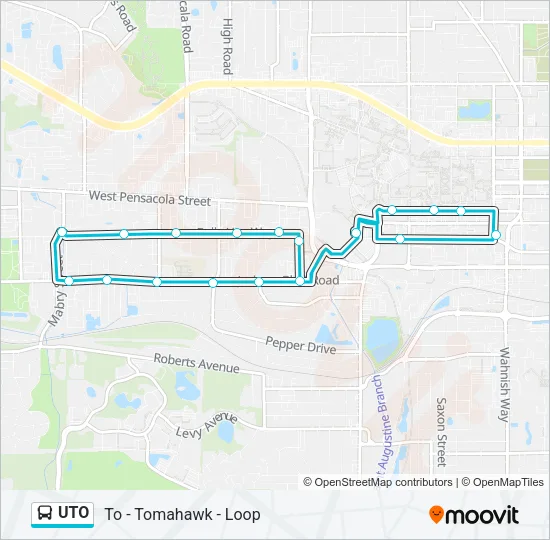 UTO Bus Line Map
