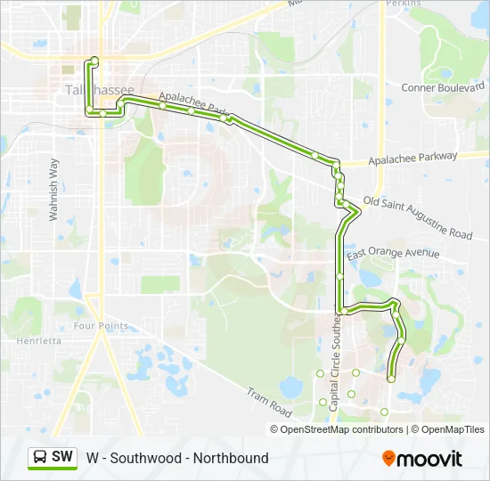 SW Bus Line Map