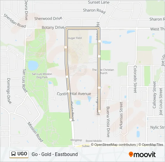 UGO Bus Line Map