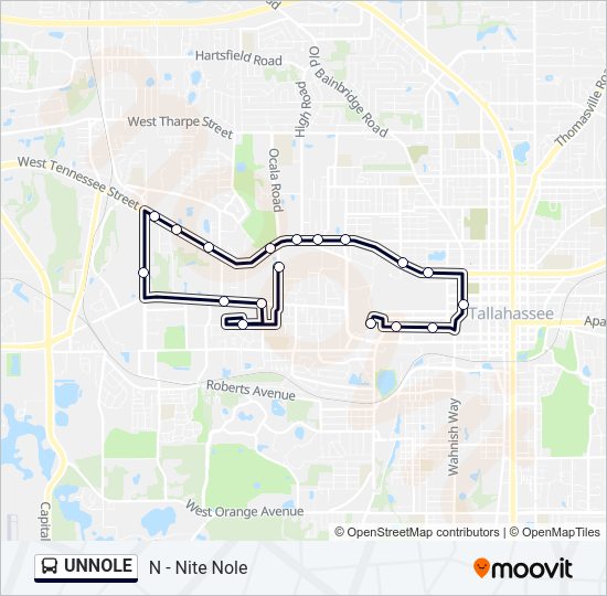 UNNOLE Bus Line Map