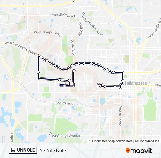UNNOLE Bus Line Map