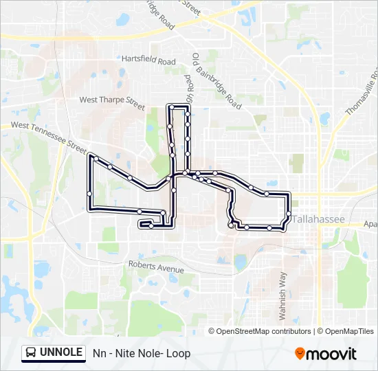 UNNOLE Bus Line Map