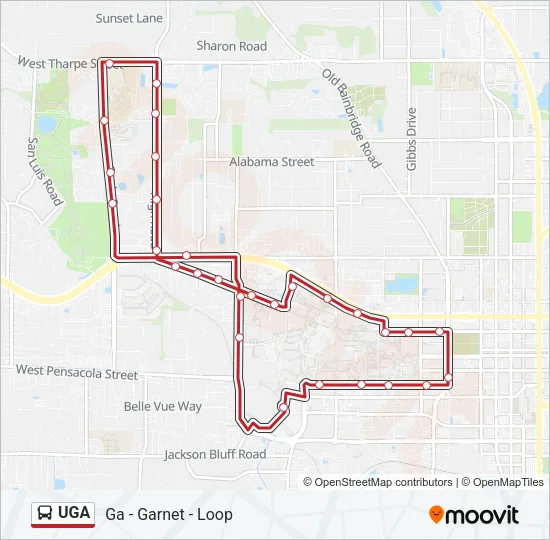 UGA Bus Line Map