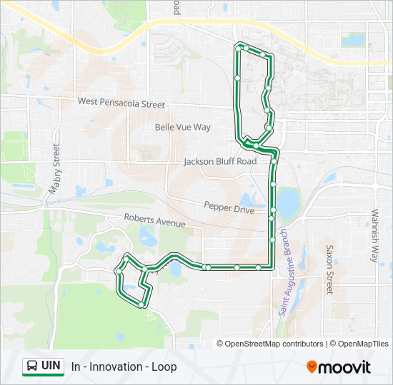UIN Bus Line Map