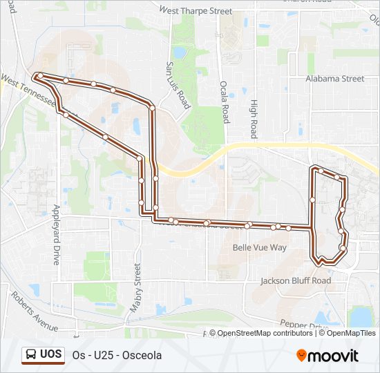 UOS bus Line Map