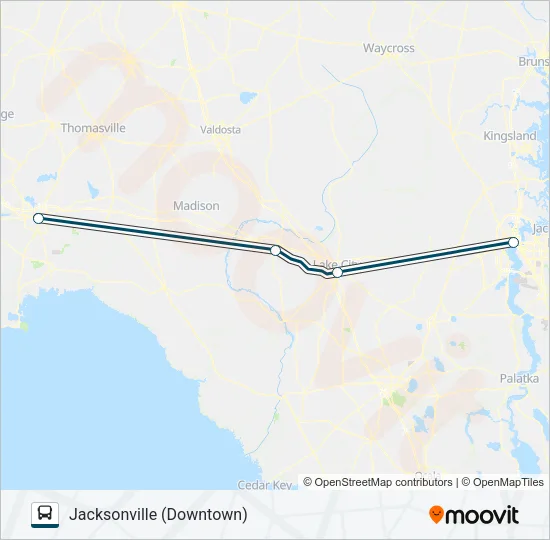 GREYHOUND US0760S Bus Line Map