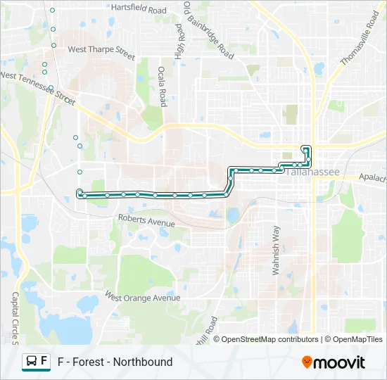 F Bus Line Map