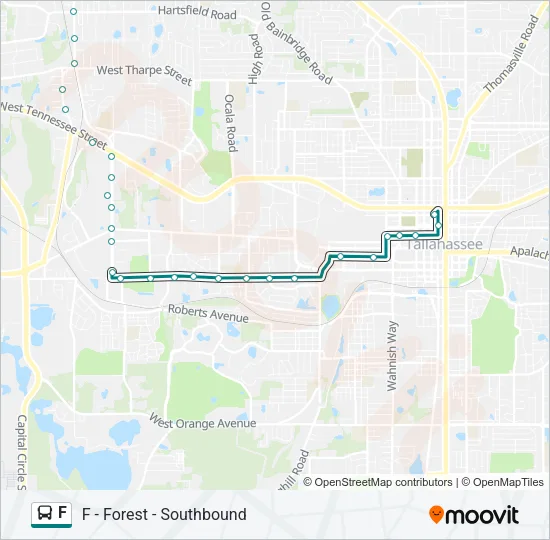 F Bus Line Map