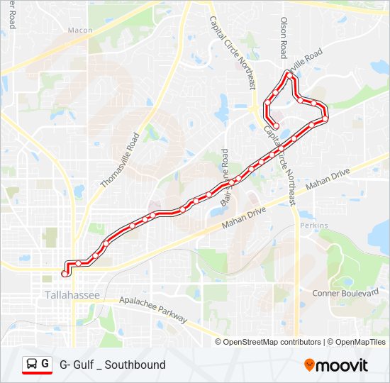 G bus Line Map